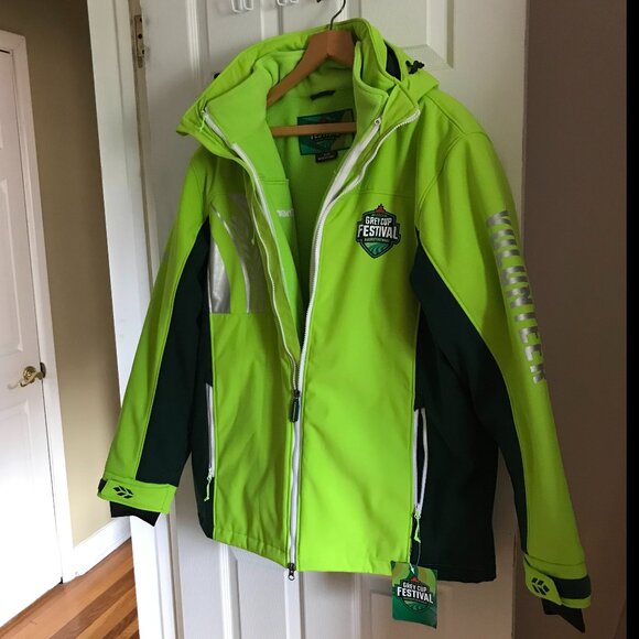 Grey Cup Jacket 3-in-1 NEW 2022 Saskatchewan Zip Vest Liner XL - Picture 1 of 16